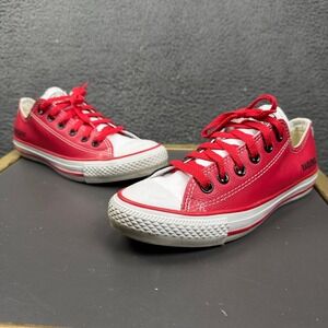 Converse Chuck Taylor All‎ Star Low Top Raiders Black Red White Shoes Women 7.5